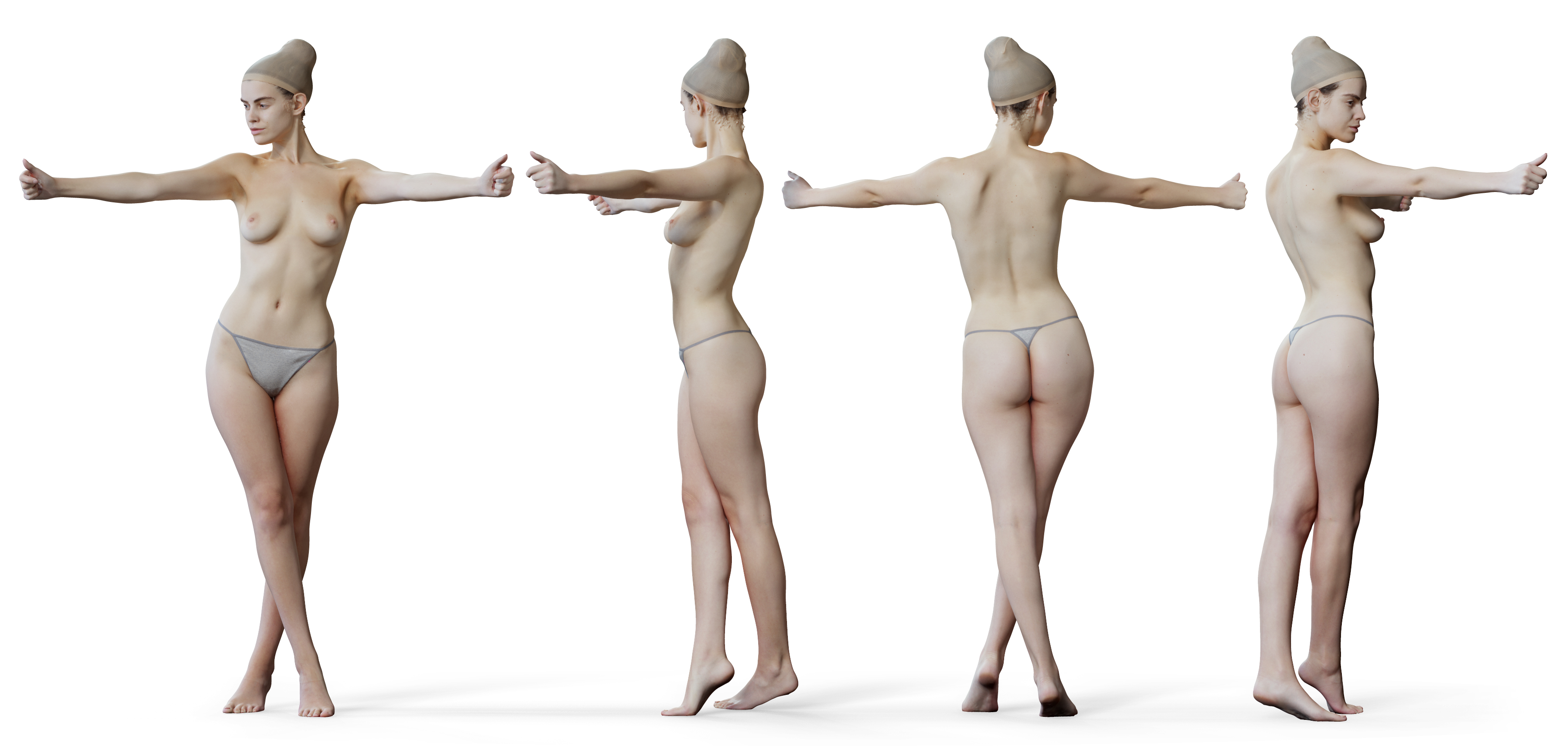 3D male body model download